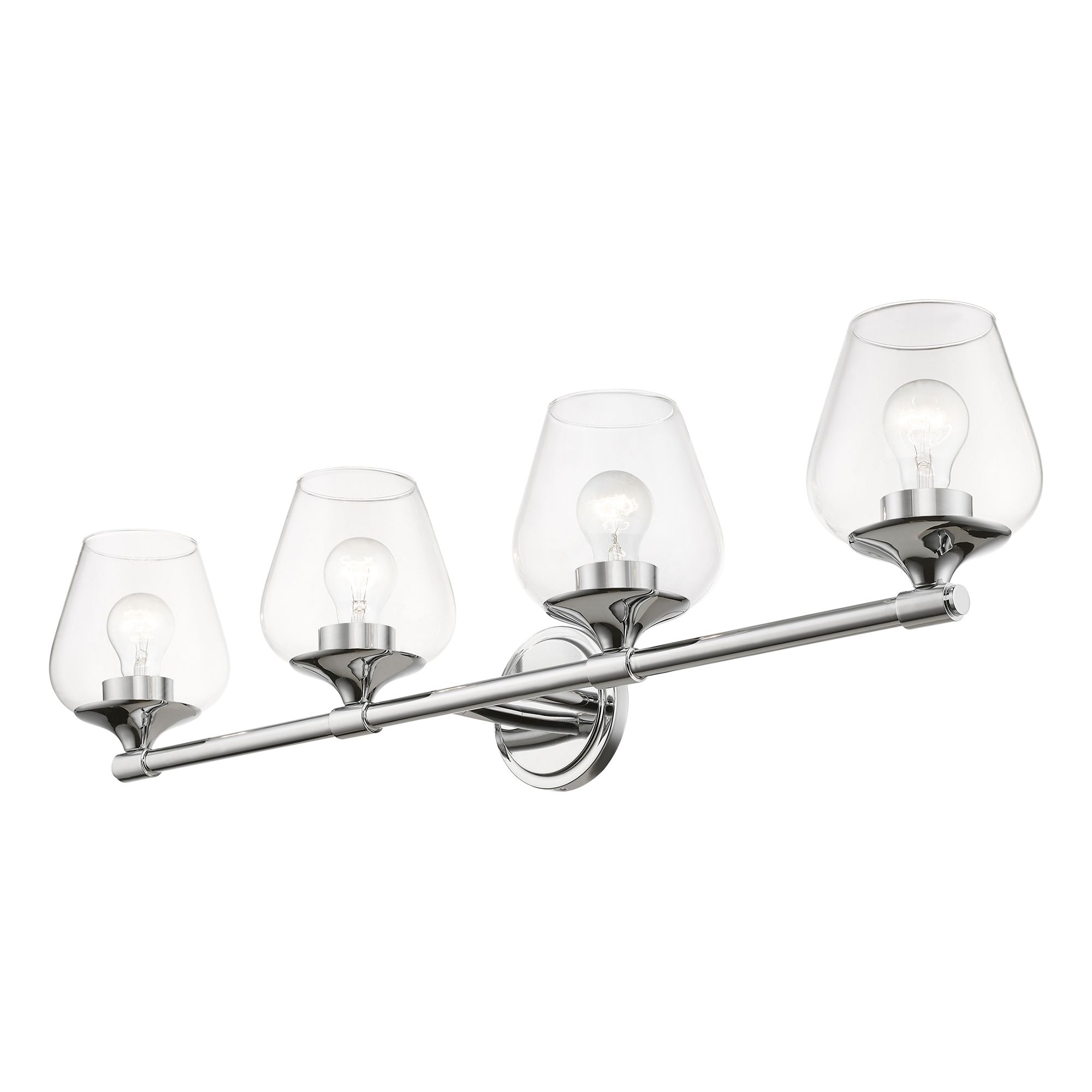 Image 7 Willow 4 Light Polished Chrome Vanity Sconce more views