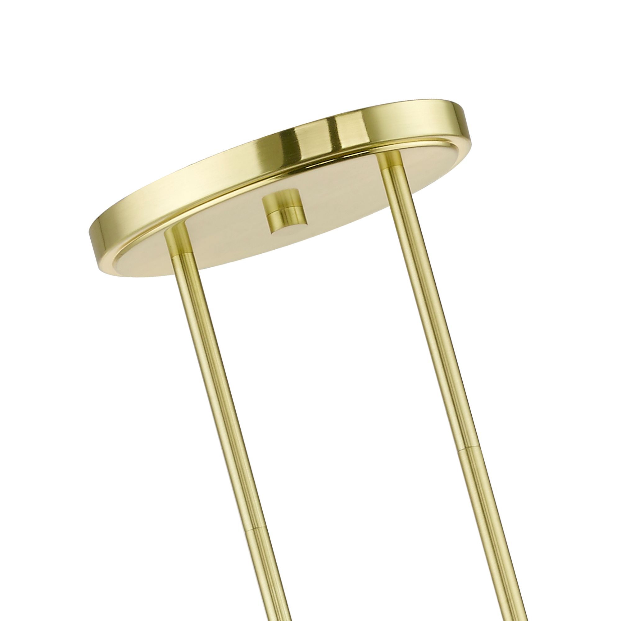 Willow 4 Light Satin Brass Linear Chandelier