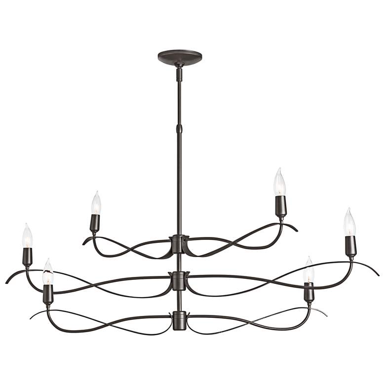 Image 1 Willow 43.5" Wide 6.Light Small Dark Smoke Chandelier