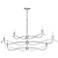 Willow 43.5" Wide 6.Light Small Sterling Chandelier