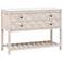 Willow 46"W White Quartz White-Washed 2-Drawer Entry Cabinet