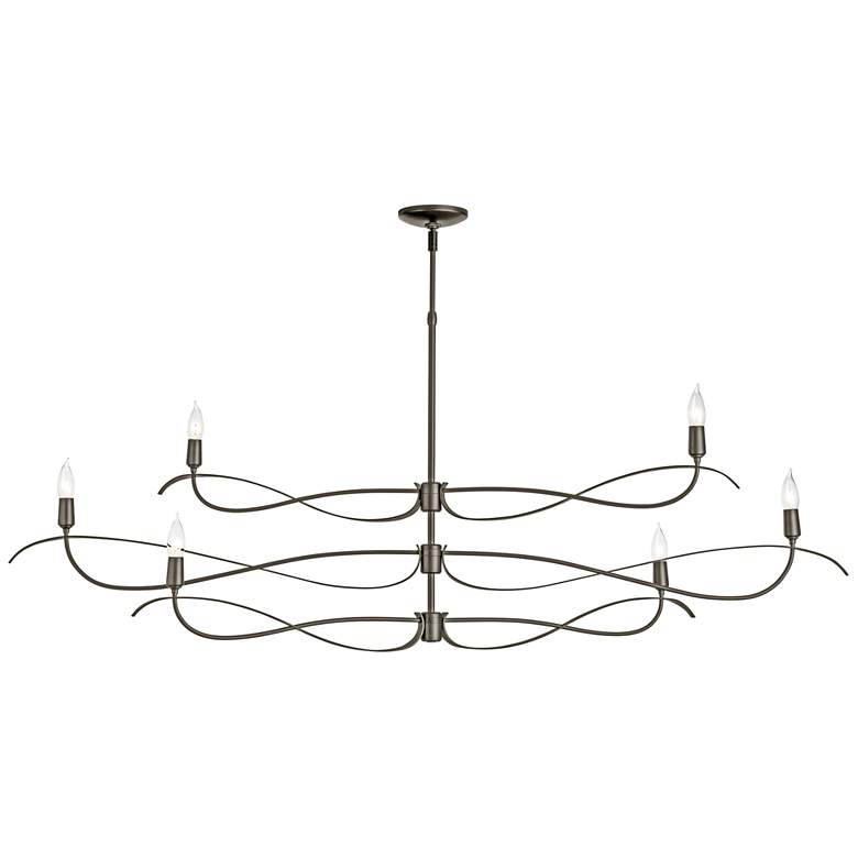 Image 1 Willow 59.4" Wide 6.Light Large Oil Rubbed Bronze Chandelier