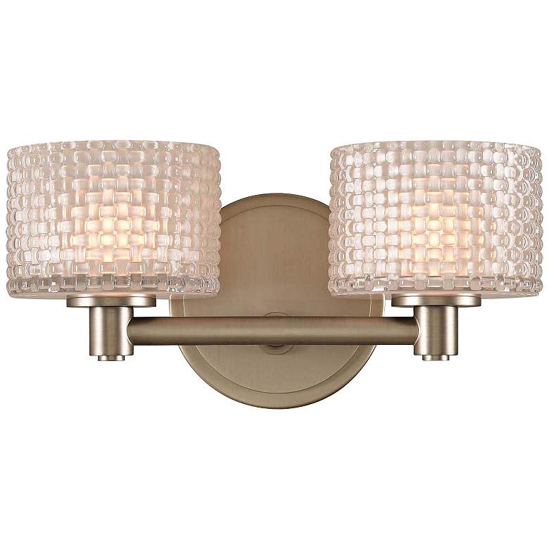 Image 1 Willow 6 inch High Satin Nickel 2-LED Wall Sconce