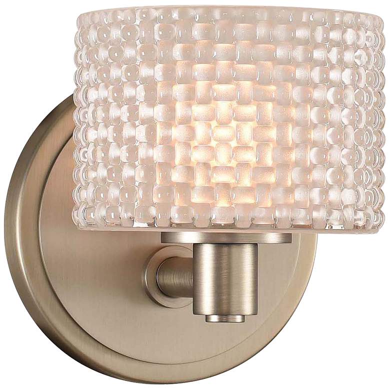 Image 2 Willow 6" High Satin Nickel LED Wall Sconce