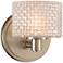 Willow 6" High Satin Nickel LED Wall Sconce