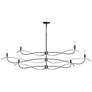Willow 6-Light Large Chandelier - Iron Finish - Standard Overall Height