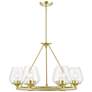2_Willow 6 Light Satin Brass Chandelier