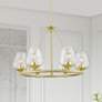 1_Willow 6 Light Satin Brass Chandelier
