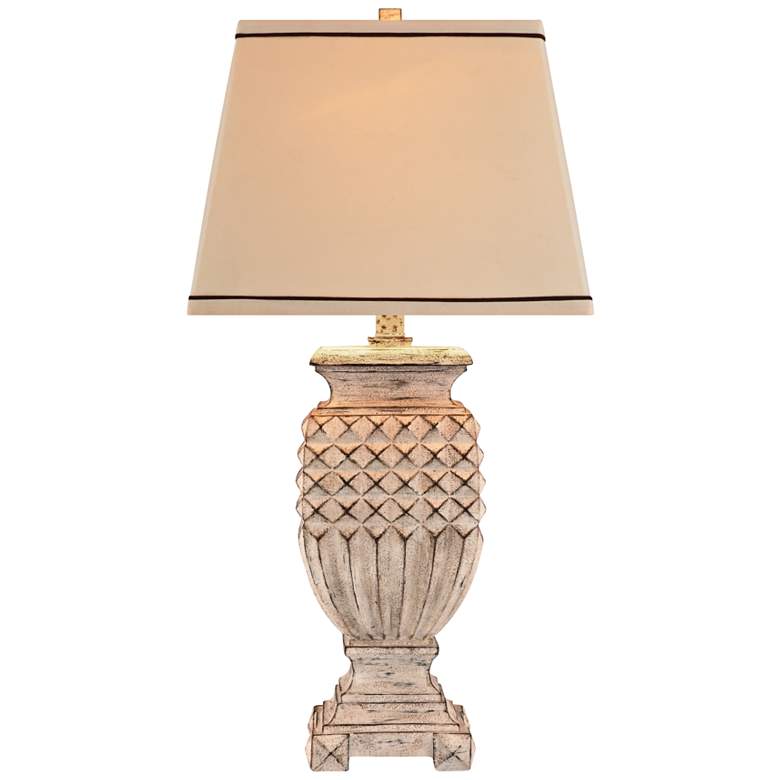 Image 1 Willow Antique White Table Lamp