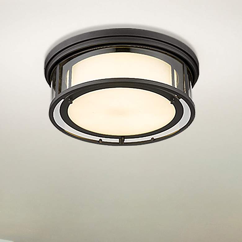 Image 1 Willow by Z-Lite Bronze 3 Light Flush Mount