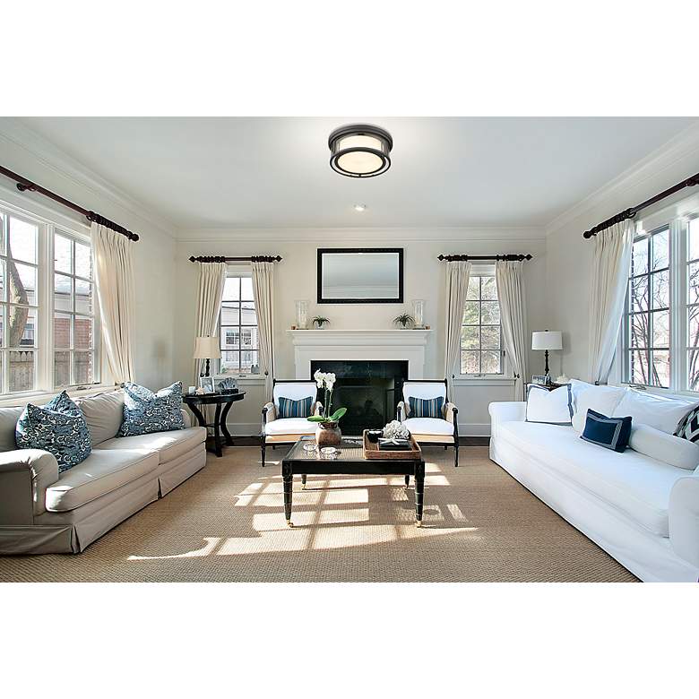 Image 3 Willow by Z-Lite Bronze 3 Light Flush Mount more views