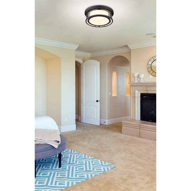 Image 4 Willow by Z-Lite Bronze 3 Light Flush Mount more views