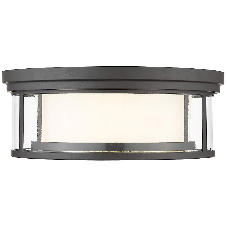 Image 5 Willow by Z-Lite Bronze 3 Light Flush Mount more views