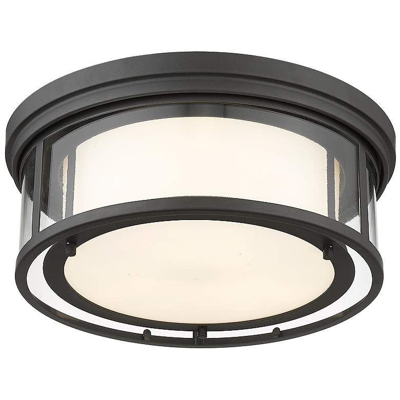 Image 6 Willow by Z-Lite Bronze 3 Light Flush Mount more views