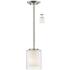 Willow by Z-Lite Brushed Nickel 1 Light Mini Pendant