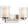Willow by Z-Lite Brushed Nickel 2 Light Vanity