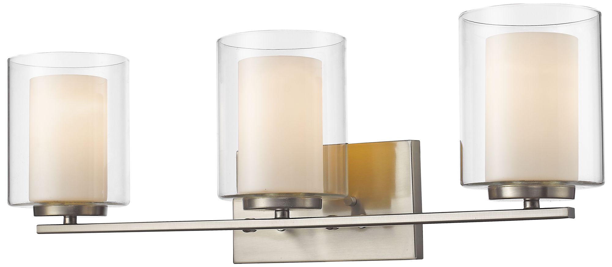 Willow by Z-Lite Brushed Nickel 24 inch 3 Light Vanity