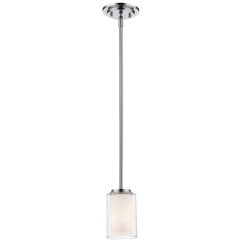 Image 1 Willow by Z-Lite Chrome 1 Light Mini Pendant