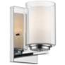 Willow by Z-Lite Chrome 1 Light Wall Sconce