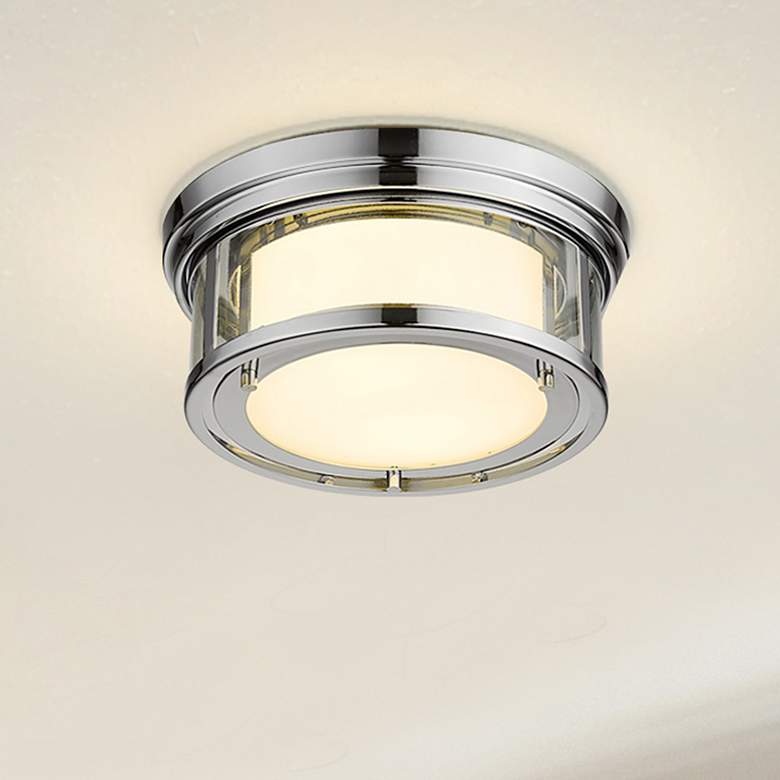 Image 1 Willow by Z-Lite Chrome 2 Light Flush Mount