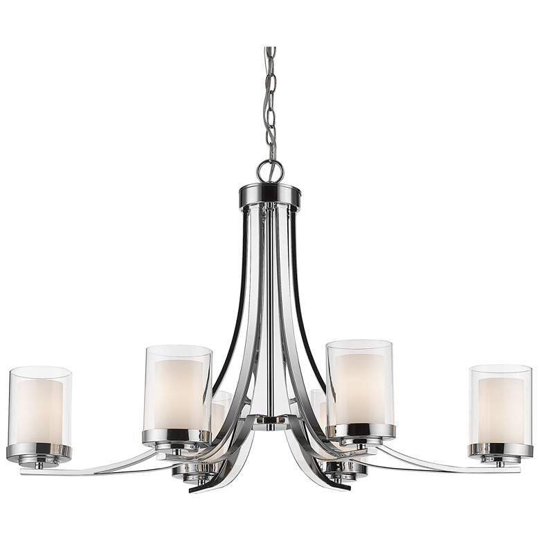 Image 1 Willow by Z-Lite Chrome 6 Light Chandelier