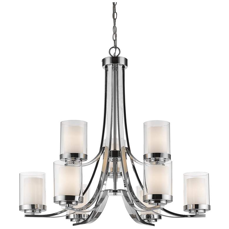 Image 1 Willow by Z-Lite Chrome 9 Light Chandelier