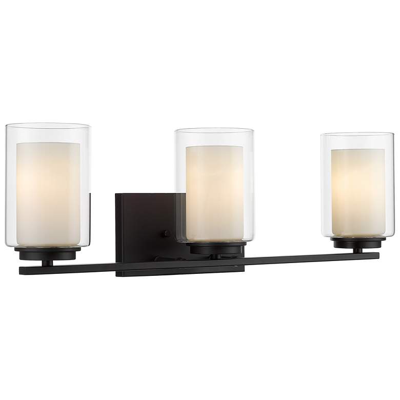 Image 1 Willow by Z-Lite Matte Black 3 Light Vanity