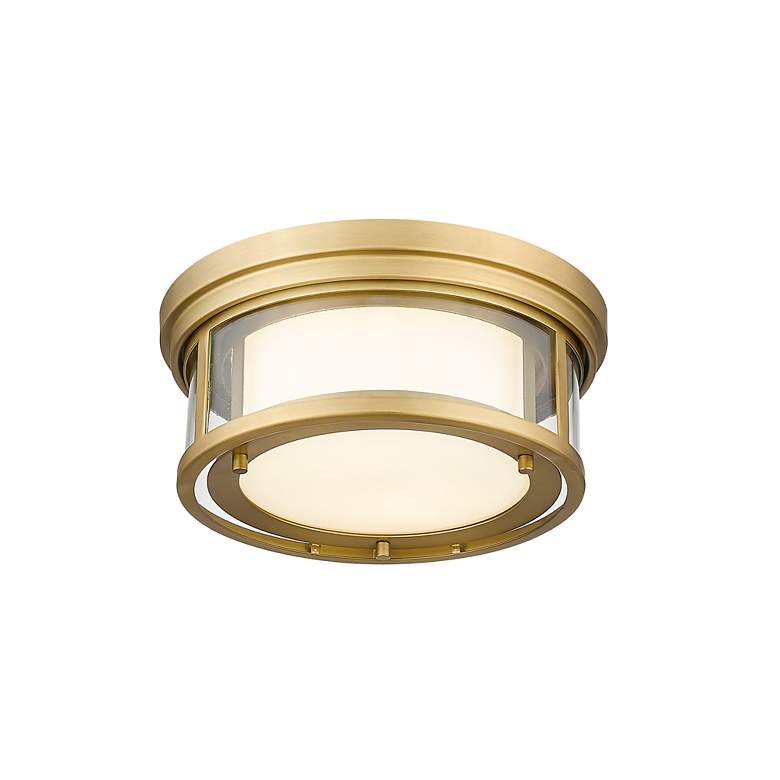 Image 6 Willow by Z-Lite Olde Brass 2 Light Flush Mount more views