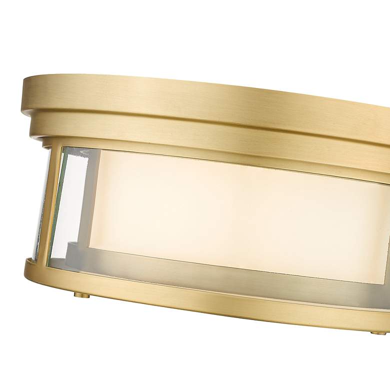 Image 7 Willow by Z-Lite Olde Brass 2 Light Flush Mount more views
