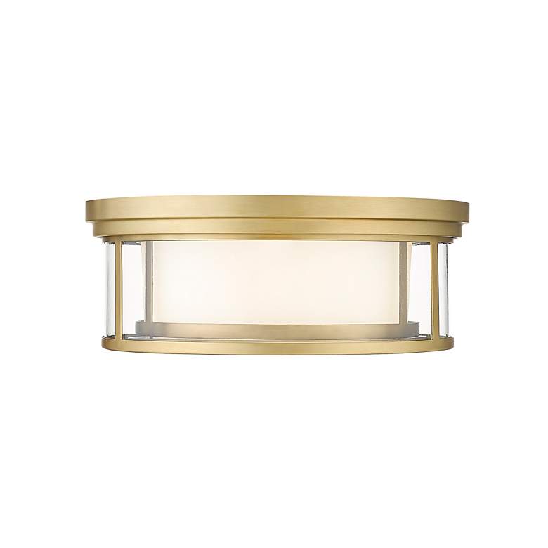 Image 5 Willow by Z-Lite Olde Brass 3 Light Flush Mount more views