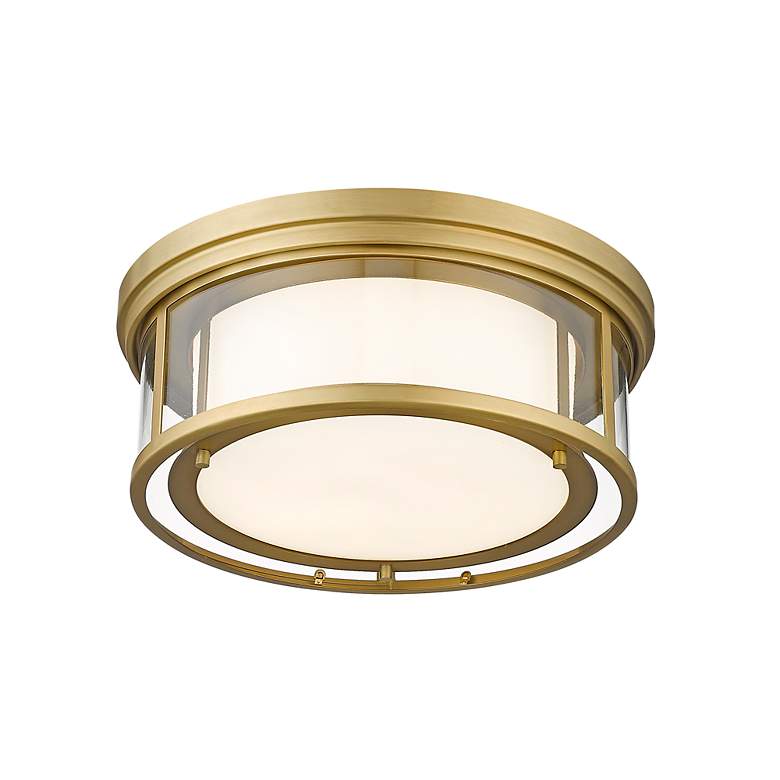 Image 6 Willow by Z-Lite Olde Brass 3 Light Flush Mount more views