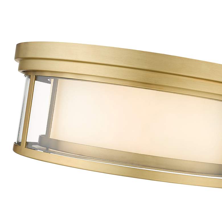 Image 7 Willow by Z-Lite Olde Brass 3 Light Flush Mount more views