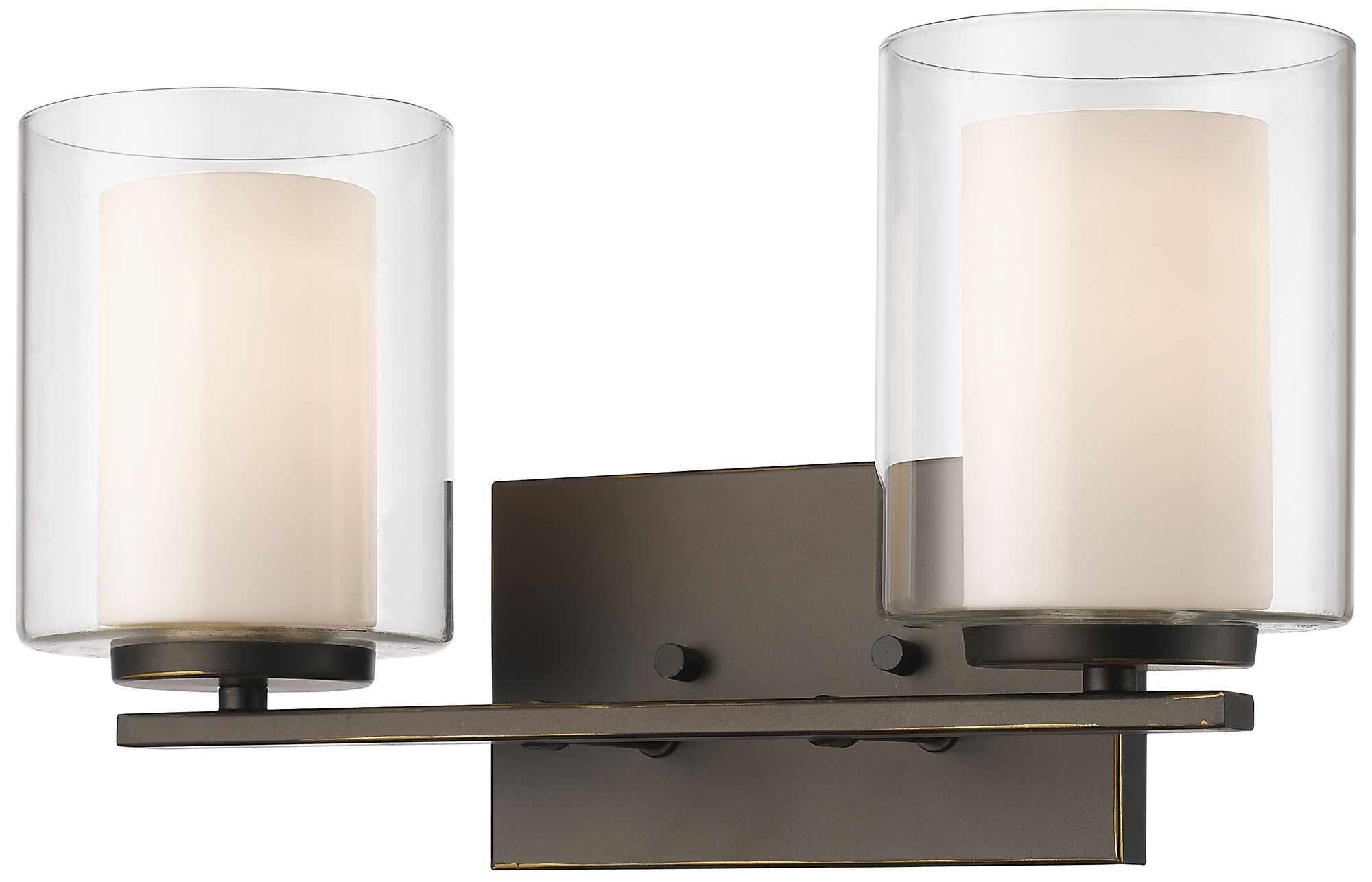 Willow by Z-Lite Olde Bronze 15 inch 2 Light Vanity