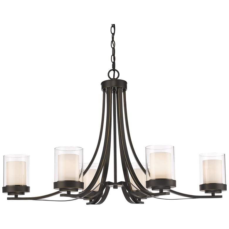 Image 1 Willow by Z-Lite Olde Bronze 6 Light Chandelier