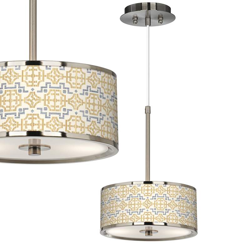 Image 1 Willow Chinoiserie Giclee Glow 10 1/4" Wide Pendant Light