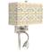 Willow Chinoiserie Giclee Glow LED Reading Light Plug-In Sconce