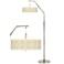 Willow Chinoiserie Giclee Shade Arc Floor Lamp