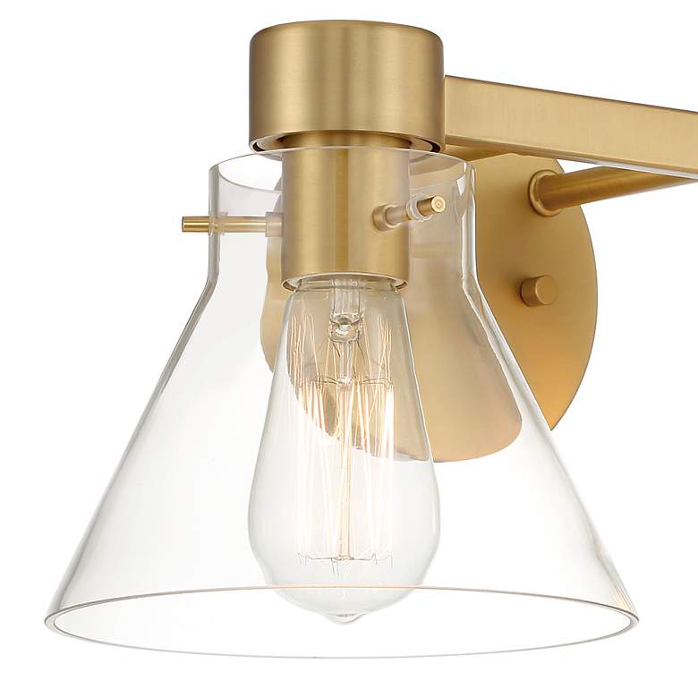 Image 2 Willow Creek 16.5 in. 2-Light Brushed Gold Contemporary Vanity Light more views
