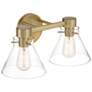 6_Willow Creek 16.5 in. 2-Light Brushed Gold Contemporary Vanity Light more views
