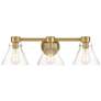 2_Willow Creek 25" Wide Brushed Gold 3-Light Bath Light