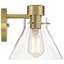 5_Willow Creek 25" Wide Brushed Gold 3-Light Bath Light more views