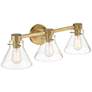 6_Willow Creek 25" Wide Brushed Gold 3-Light Bath Light more views