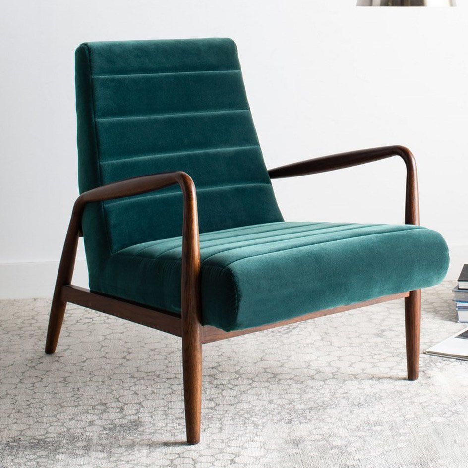 dark teal arm chair