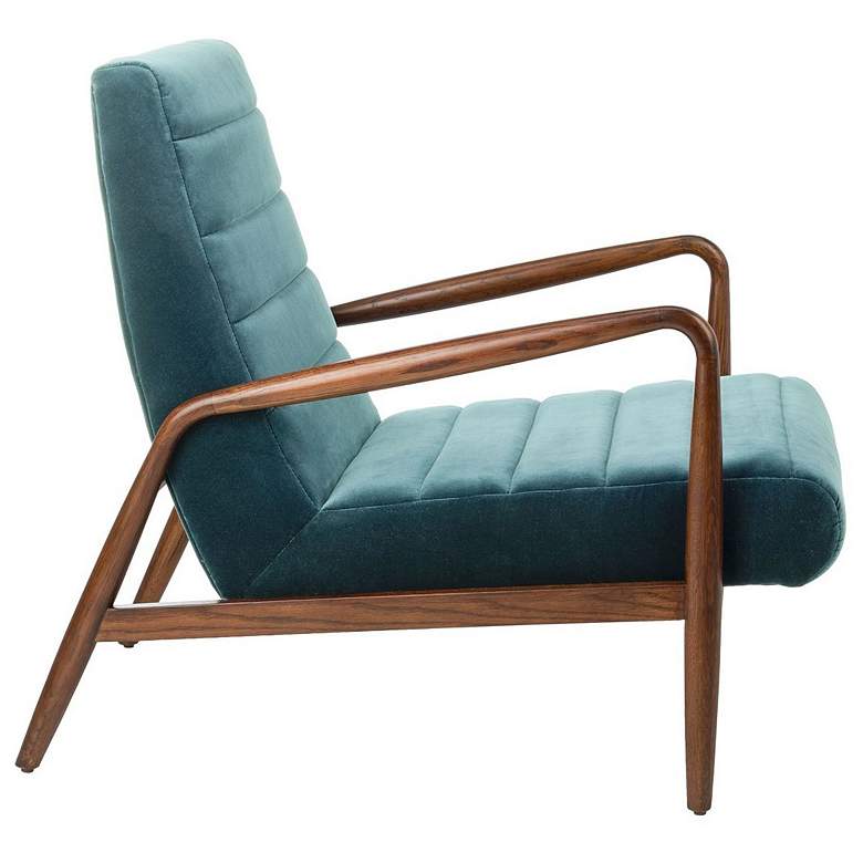 Willow Dark Teal Channel Tufted Arm Chair more views
