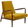Willow Gold Channel Tufted Arm Chair