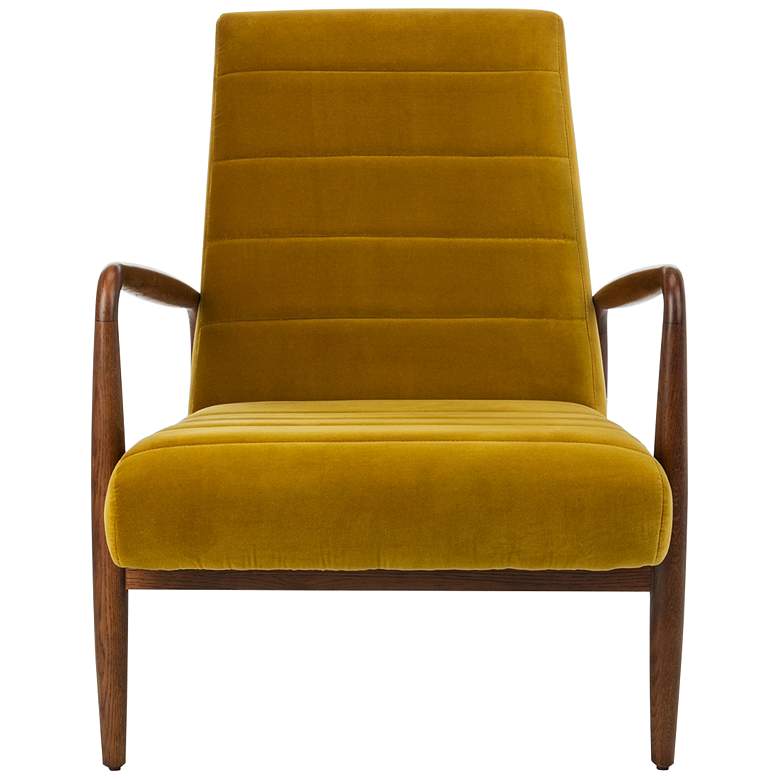 Willow Gold Channel Tufted Arm Chair more views