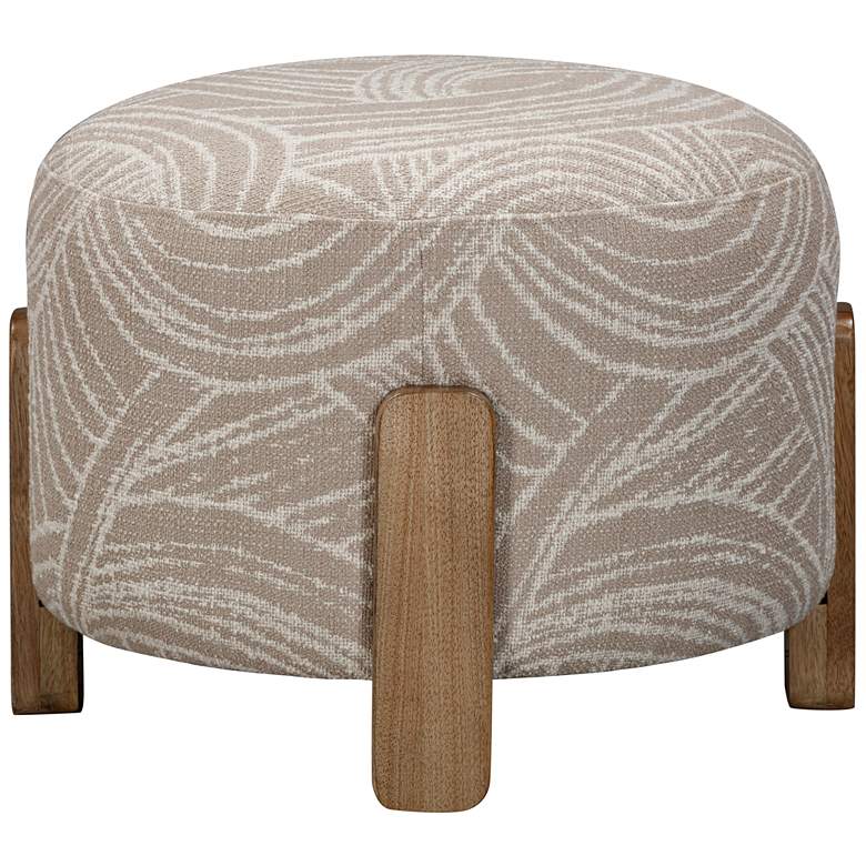 Image 1 Willow Khaki Swirl Accent Ottoman