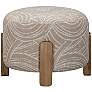 1_Willow Khaki Swirl Accent Ottoman