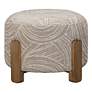 3_Willow Khaki Swirl Accent Ottoman more views