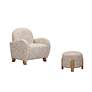 4_Willow Khaki Swirl Accent Ottoman more views